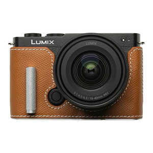 MR.STONE Panasonic LUMIX S9用 本革ケース クラシック メタルグリップ付 サドルタン/白ステッチ PTBH004 MR.STONE Panasonic LUMIX S9用 本革ケース クラシック メタルグリップ付 サドルタン/白ステッチ PTBH004