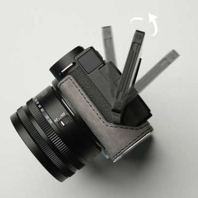 MR.STONE Panasonic LUMIX S9用 本革ケース クラシック メタルグリップ