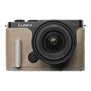MR.STONE Panasonic LUMIX S9用 本革ケース クラシック メタルグリップ付 ベージュ/白ステッチ PTBH007 MR.STONE Panasonic LUMIX S9用 本革ケース クラシック メタルグリップ付 ベージュ/白ステッチ PTBH007