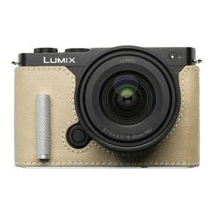 MR.STONE Panasonic LUMIX S9用 本革ケース クラシック メタルグリップ付 ライトベージュ/白ステッチ PTBH009 MR.STONE Panasonic LUMIX S9用 本革ケース クラシック メタルグリップ付 ライトベージュ/白ステッチ PTBH009