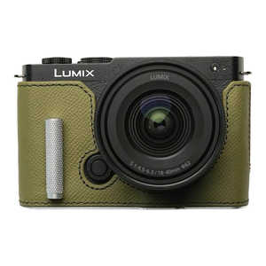 MR.STONE Panasonic LUMIX S9用 本革ケース クラシック メタルグリップ付 フィールドグリーン/白ステッチ PTBH013 MR.STONE Panasonic LUMIX S9用 本革ケース クラシック メタルグリップ付 フィールドグリーン/白ステッチ PTBH013