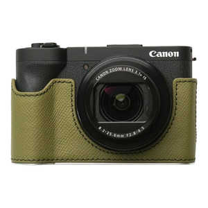 MR.STONE Canon PowerShot V1用 本革ケース クラシック フィールドグリーン/白ステッチ PTBI013 MR.STONE Canon PowerShot V1用 本革ケース クラシック フィールドグリーン/白ステッチ PTBI013