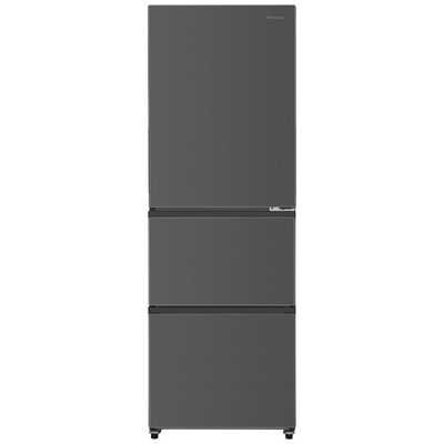 ハイセンス 冷蔵庫 3ドア 358L 右開き 幅59.9cm ブラック HR-GC360KB
