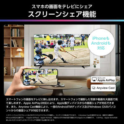 ハイセンス 液晶テレビ [ 100V型 / 4Kチューナー内蔵 / YouTube 対応
