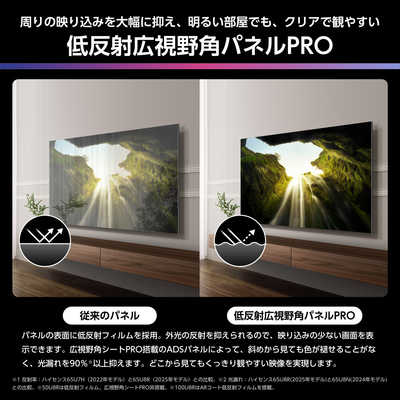 ハイセンス 65V型 液晶テレビ 4Kチューナー内蔵 65A65H 動画アプリ○ ハイセンス 液晶テレビ [ 65V型 / 4Kチューナー内蔵 / YouTube