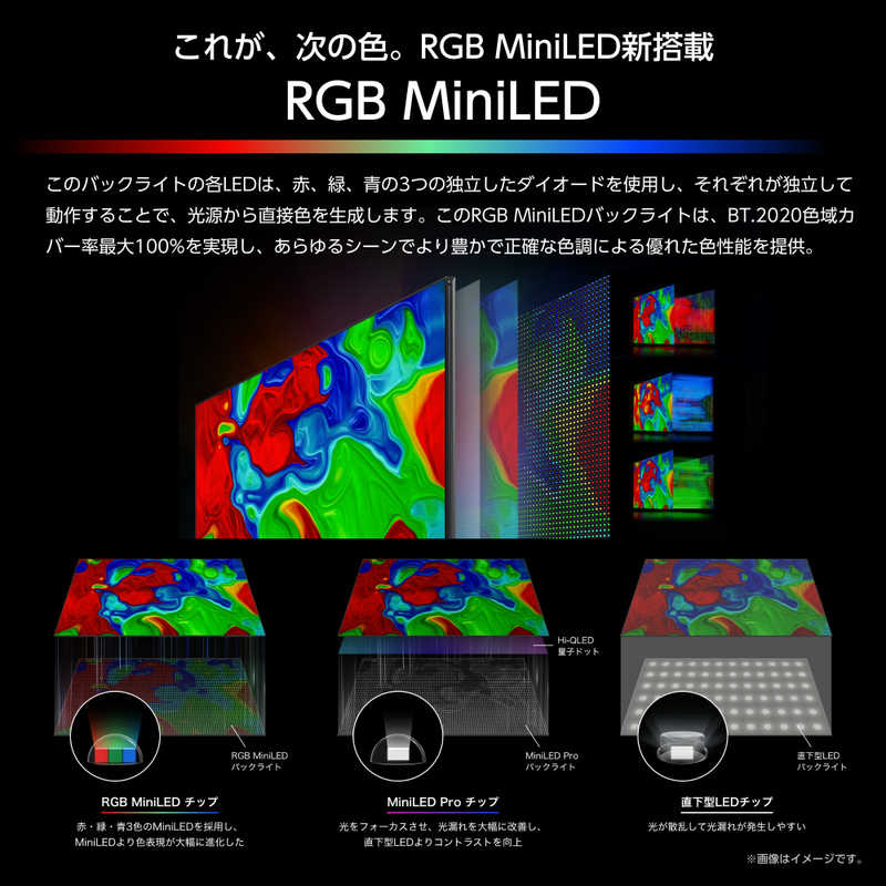 ハイセンス ハイセンス RGB Mini LED液晶テレビ UXS 85V型 4K対応 4Kチューナー内蔵 YouTube対応 Bluetooth対応 (要事前見積) RGB 85UXS RGB 85UXS