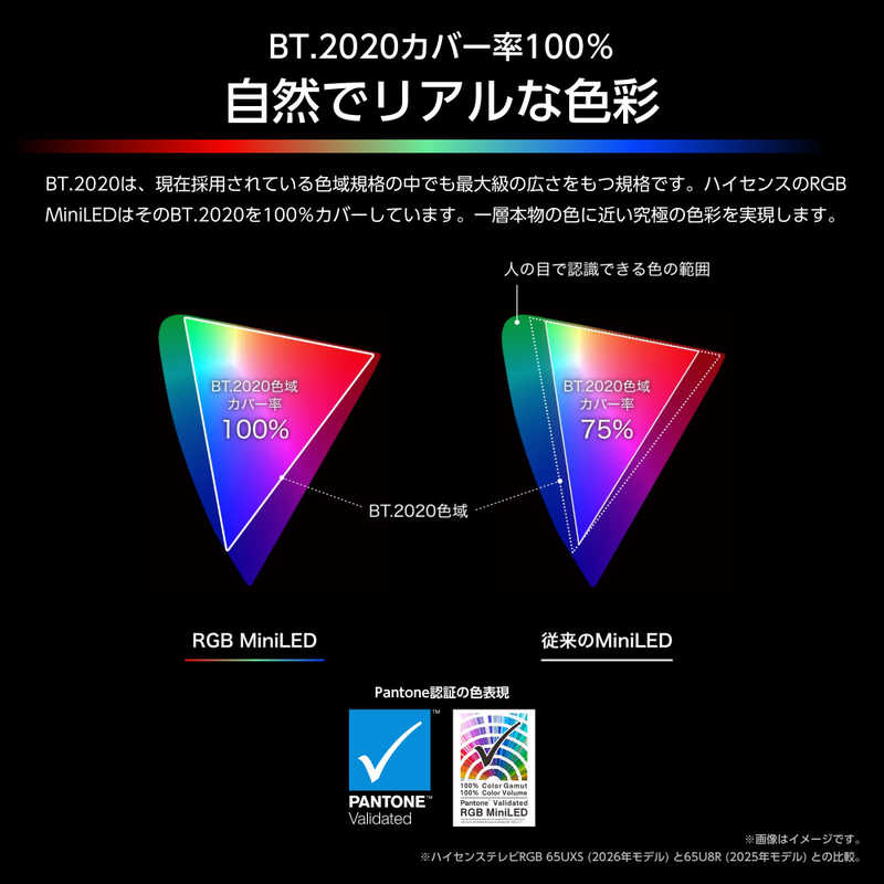 ハイセンス ハイセンス RGB Mini LED液晶テレビ UXS 85V型 4K対応 4Kチューナー内蔵 YouTube対応 Bluetooth対応 (要事前見積) RGB 85UXS RGB 85UXS