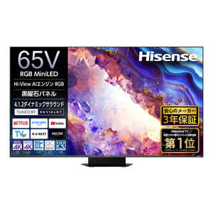 �n�C�Z���X �t���e���r �m65V�^ / Bluetooth�Ή� / 4K�Ή� / BS�ECS 4K�`���[�i�[���� / YouTube�Ή��n RGB 65UXS