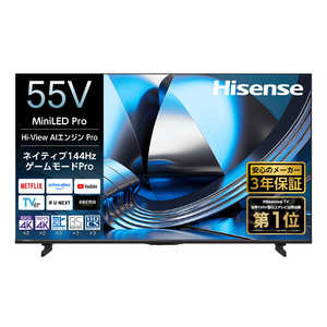 �n�C�Z���X �t���e���r �m55V�^ / Bluetooth�Ή� / 4K�Ή� / BS�ECS 4K�`���[�i�[���� / YouTube�Ή��n 55U7S