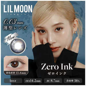 Pia (度あり/-5.00) リルムーン 0.03ZERO 1day ゼロインク (BC8.7/PWR-5.00/DIA14.2) 10枚入