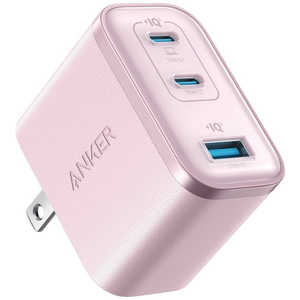 󥫡 Anker Japan ®Ŵ Anker Nano Charger (70W3Ports) 3ݡ / USB Power Deliveryб / GaN(ⲽꥦ) ѡ ԥ A121AN51