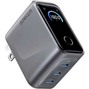 AJ[ Anker Japan }[d Anker Prime Charger (160W 3Ports) m3|[g / USB Power DeliveryΉ / GaN(KE) ̗pn A2687N41