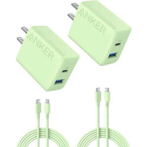 AJ[ Anker Japan Charger (20W 2-port) with USB-C  USB-C P[u 2Zbg mUSB Power DeliveryΉ / 2|[gn CO[ B2348161