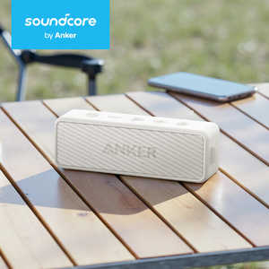 �A���J�[ Anker Japan �u���[�g�D�[�X�X�s�[�J�[ SoundCore 2(USB Type-C�[�d) �z���C�g A31050A7