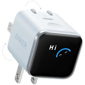 �A���J�[ Anker Japan Anker Nano Charger (45W�ADisplay�A�X�C���O�v���O) �m1�|�[�g / USB Power Delivery�Ή��n �u���[ A121DN31