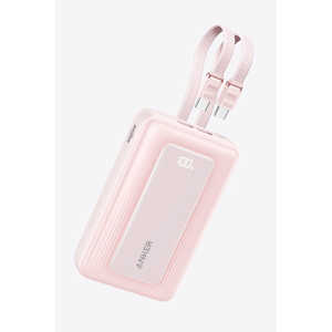 �A���J�[ Anker Japan ���o�C���o�b�e���[ Zolo Power Bank (20000mAh�A45W�ABuilt-In Dual USB-C�P�[�u��) �m4�|�[�g�n �s���N A110MN52