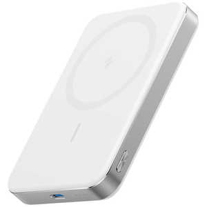 �A���J�[ Anker Japan ���o�C���o�b�e���[ Nano Power Bank (MagGo�APlus) �mUSB Power Delivery�Ή� / 1�|�[�g�n �z���C�g A1113N21