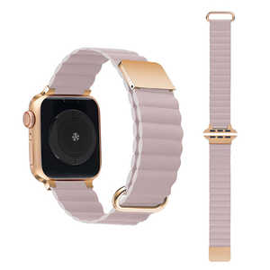 GAACAL APPLE WATCH 1-10/SE1-2 38/40/41/42(10のみ)MM マグネット式PUレザーバンド ミスティローズ W00186MRA GAACAL APPLE WATCH 1-10/SE1-2 38/40/41/42(10のみ)MM マグネット式PUレザーバンド ミスティローズ W00186MRA