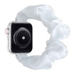 GAACAL APPLE WATCH 1-10/SE1-2 38/40/41/42(10のみ)MM シュシュ風バンド ホワイト W00607WA GAACAL APPLE WATCH 1-10/SE1-2 38/40/41/42(10のみ)MM シュシュ風バンド ホワイト W00607WA