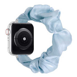 GAACAL APPLE WATCH 1-10/SE1-2 38/40/41/42(10のみ)MM シュシュ風バンド ブルー W00607BA GAACAL APPLE WATCH 1-10/SE1-2 38/40/41/42(10のみ)MM シュシュ風バンド ブルー W00607BA