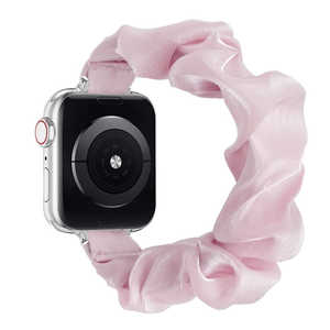 GAACAL APPLE WATCH 1-10/SE1-2 38/40/41/42(10のみ)MM シュシュ風バンド ピンク W00607PA GAACAL APPLE WATCH 1-10/SE1-2 38/40/41/42(10のみ)MM シュシュ風バンド ピンク W00607PA