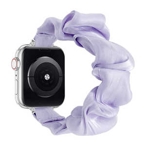 GAACAL APPLE WATCH 1-10/SE1-2 38/40/41/42(10のみ)MM シュシュ風バンド ムラサキ W00607MA GAACAL APPLE WATCH 1-10/SE1-2 38/40/41/42(10のみ)MM シュシュ風バンド ムラサキ W00607MA
