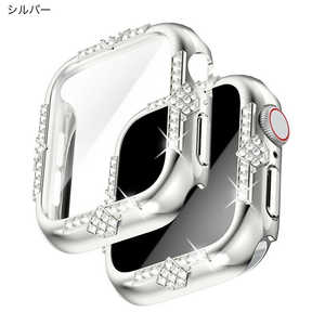 GAACAL APPLE WATCH 4-6/SE1-3/40MM 「輝きで魅せる」ストーンデザインフレーム シルバー W00594S2 GAACAL APPLE WATCH 4-6/SE1-3/40MM 「輝きで魅せる」ストーンデザインフレーム シルバー W00594S2