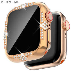 GAACAL APPLE WATCH 4-6/SE1-3/40MM 「輝きで魅せる」ストーンデザインフレーム ローズゴールド W00594R2 GAACAL APPLE WATCH 4-6/SE1-3/40MM 「輝きで魅せる」ストーンデザインフレーム ローズゴールド W00594R2