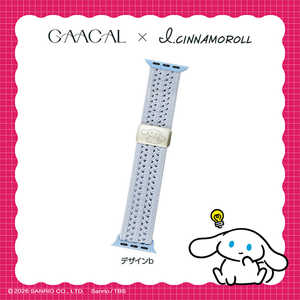 GAACAL APPLE WATCH 1-11/SE1-3 38/40/41/42(10-11)MM �i�C�������b�V���o���h �A�C�V�i�����[�� �f�U�C��B �u���[ G00146BA