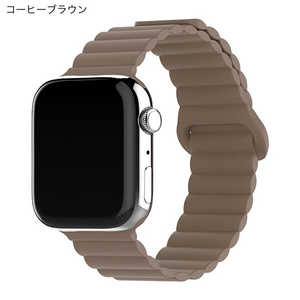 GAACAL APPLE WATCH 1-11/SE1-3 38/40/41/42(10-11)MM �u�X�����ŃX�^�C���b�V���v�}�O�l�b�g���V���R���o���h �R�[�q�[�u���E�� W00599CBA