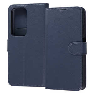 レイアウト OPPO A5 5G / 手帳型ケース シンプル マグネット / ダークネイビー ネイビー RT-OPA5ELC1/DN