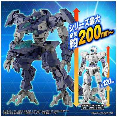 30MM　１/144プロヴェデル/エグザビーグル&ウエポンセット 30MM 1/144 eEXM GIG-R01 プロヴェデル(type-REX 01)｜バンダイ
