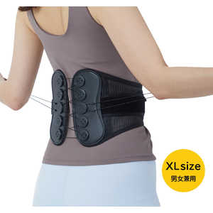 アクティバイタル パワーエイジング腹圧ベルトXL Activital ブラック NGU1039-0003