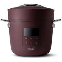 A-STAGE 【アウトレット】Re De Pot 電気圧力鍋(2L) PCH-20LR レッド