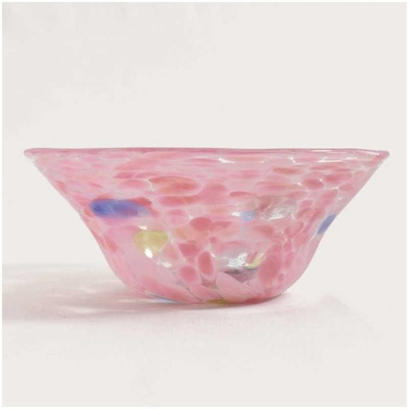 琉球ガラス匠工房 琉球ガラス匠工房 琉球ガラス 波の花 大鉢 ピンク ﾘｭｳｷｭｳｶﾞﾗｽﾅﾐﾉﾊﾅｵｵﾊﾞﾁ ﾘｭｳｷｭｳｶﾞﾗｽﾅﾐﾉﾊﾅｵｵﾊﾞﾁ
