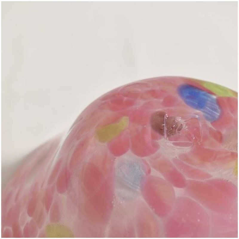 琉球ガラス匠工房 琉球ガラス匠工房 琉球ガラス 波の花 大鉢 ピンク ﾘｭｳｷｭｳｶﾞﾗｽﾅﾐﾉﾊﾅｵｵﾊﾞﾁ ﾘｭｳｷｭｳｶﾞﾗｽﾅﾐﾉﾊﾅｵｵﾊﾞﾁ
