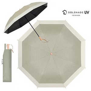 大河商事 (折りたたみ傘/日傘/50cm) solshade021 杢グレージュ アイボリー 