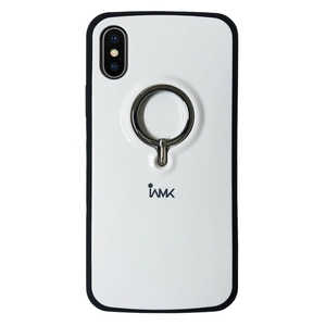 ROOX iPhone XS 5.8インチ用 FingerRingBumperCase MTSFRB18AWH(ホワイ