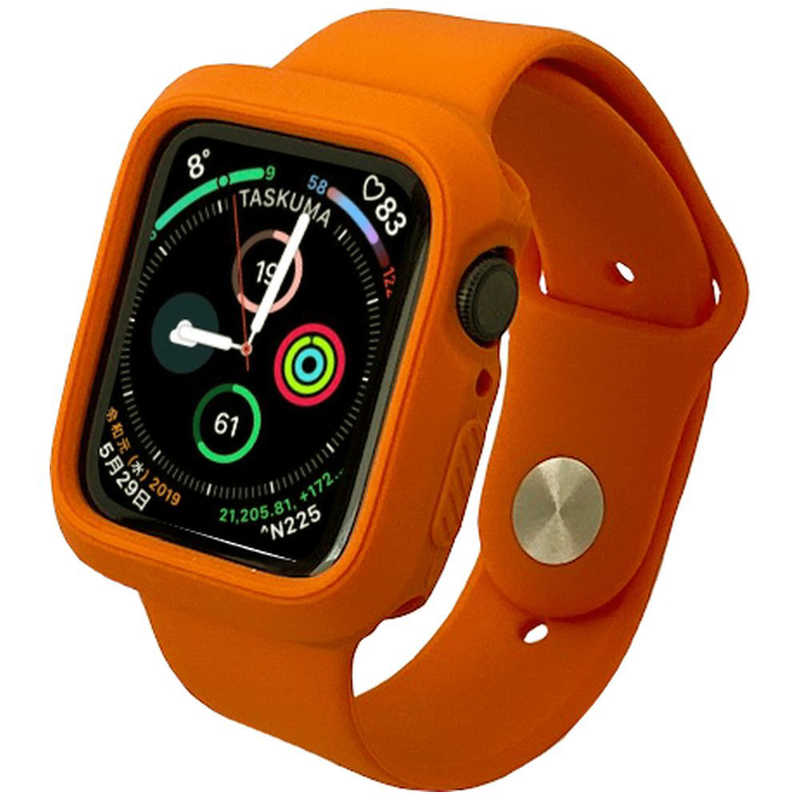 ROOX ROOX シンプル･モノカラー for Apple Watch 4&5 44mm オレンジ JGWSSCW5L0-OR JGWSSCW5L0-OR