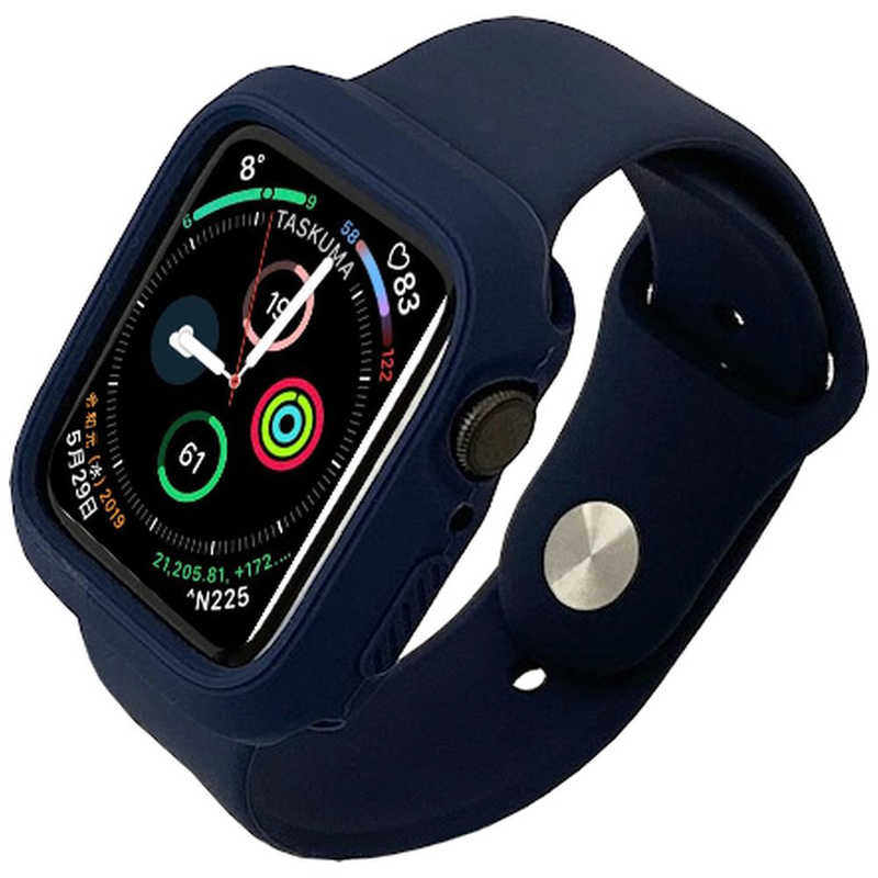 ROOX ROOX シンプル･モノカラー for Apple Watch 4&5 40mm ネイビー JGWSSCW5S0-NV JGWSSCW5S0-NV