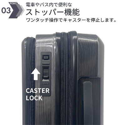 GRAND+ グランプラス スーツケース 拡張機能付き フロントオープン