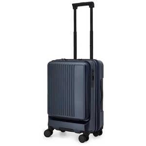 GRAND+ 機内持ち込みスーツケース 容量拡張可 40(/46)L TSAダイヤルロック搭載 フロントオープンキャリー ［TSAロック搭載］ マットネイビー 2202-06