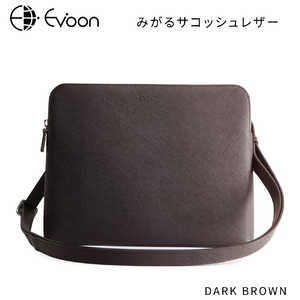 EVOON みがるサコッシュレザー ブラウン RT17 EVOON みがるサコッシュレザー ブラウン RT17