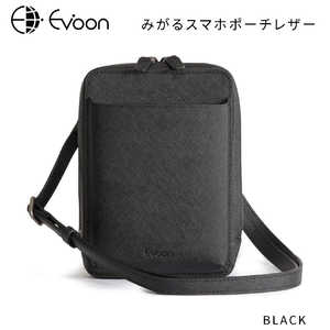 EVOON みがるスマホポーチレザー ブラック RT18 EVOON みがるスマホポーチレザー ブラック RT18