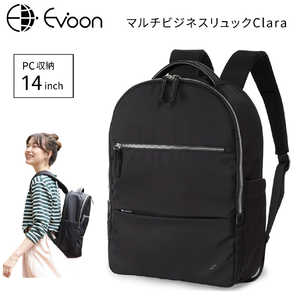 EVOON レディース バックパック 軽量 大容量 PCポケット 14インチ対応 マルチビジネスリュックClara ブラック RT62 EVOON レディース バックパック 軽量 大容量 PCポケット 14インチ対応 マルチビジネスリュックClara ブラック RT62