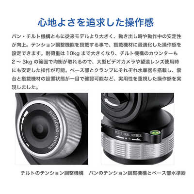 レオフォト LVM-323C+BV-15 マンバM(LVM)シリーズ ハーフボール内蔵三脚 ビデオ雲台セット LVM-323C+BV-15 レバーロック式ハーフボール内蔵三脚ビデオ雲台セット