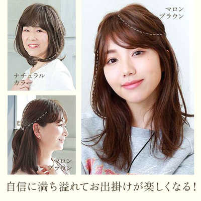 プリシラ 五分ウィッグ ニュアンスストレート GB-01 TBK.耐熱ブラック 