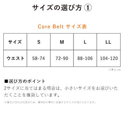 MTG EMSトレーニングギア SIXPAD Powersuit Core Belt(パワースーツ 