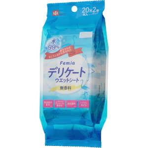 レック FMフェムウエット20枚×2 無香料 Femia レック FMフェムウエット20枚×2 無香料 Femia