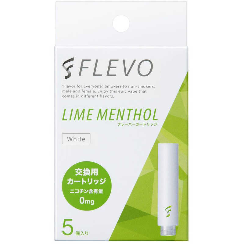 DMM.COM DMM.COM 電子タバコ交換用カートリッジ ライムメンソール （5個入）　flevo-023 白 FLEVO023 FLEVO023
